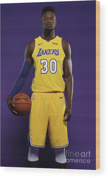 Media Day Wood Print featuring the photograph Julius Randle by Aaron Poole