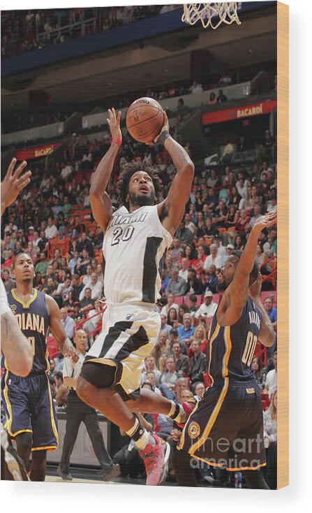 Justise Winslow Wood Print featuring the photograph Justise Winslow by Oscar Baldizon
