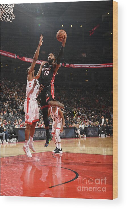 Justise Winslow Wood Print featuring the photograph Justise Winslow by Ron Turenne