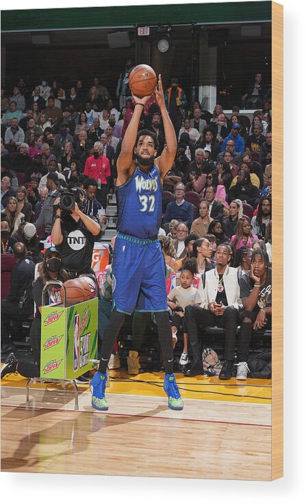 Karl-anthony Towns Wood Print featuring the photograph Karl-anthony Towns by Jesse D. Garrabrant