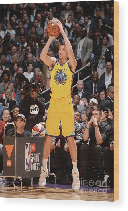 Event Wood Print featuring the photograph Klay Thompson by Andrew D. Bernstein
