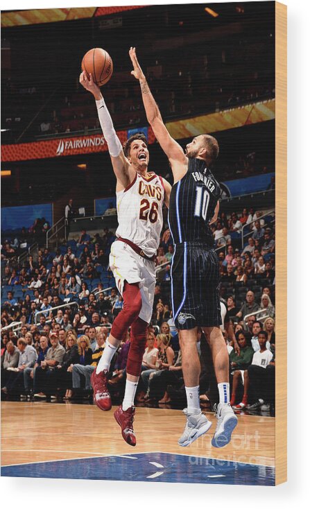 Kyle Korver Wood Print featuring the photograph Kyle Korver by Gary Bassing