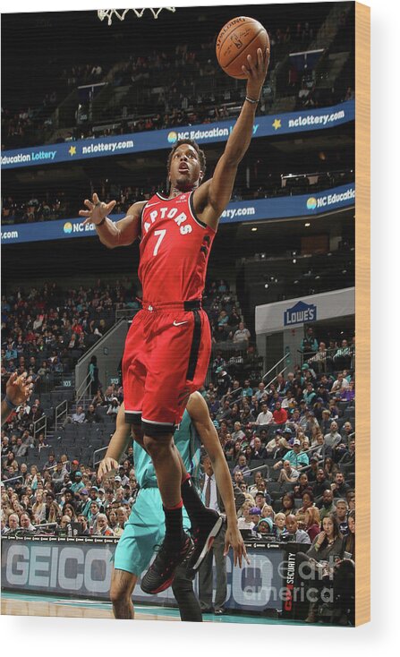 Nba Pro Basketball Wood Print featuring the photograph Kyle Lowry by Brock Williams-smith