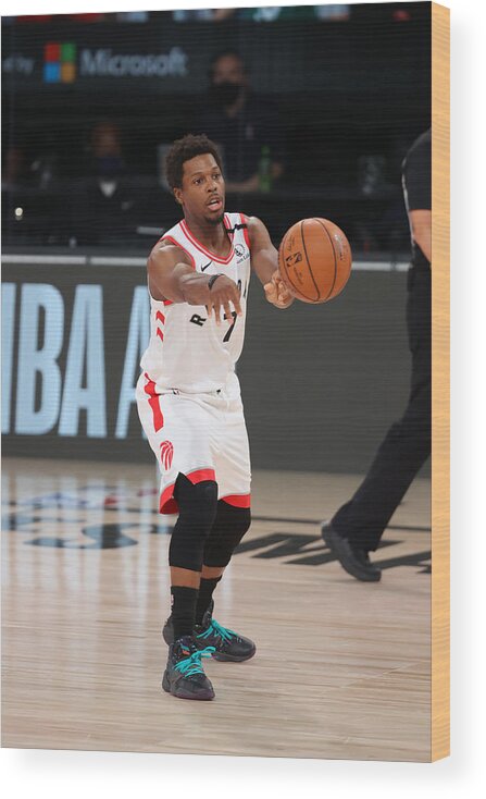 Nba Pro Basketball Wood Print featuring the photograph Kyle Lowry by David Sherman