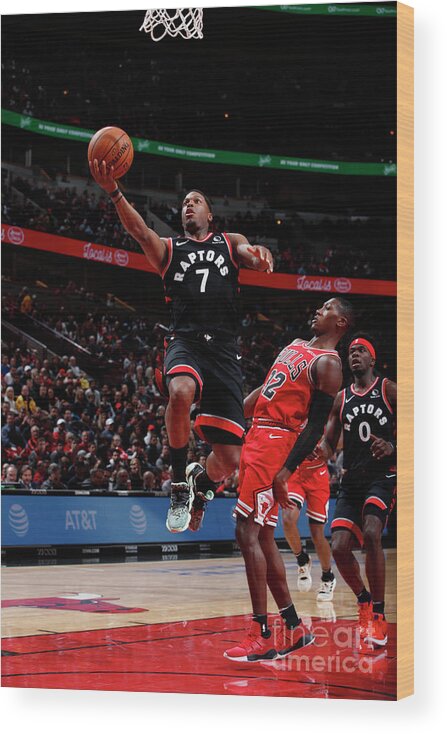 Kyle Lowry Wood Print featuring the photograph Kyle Lowry by Jeff Haynes