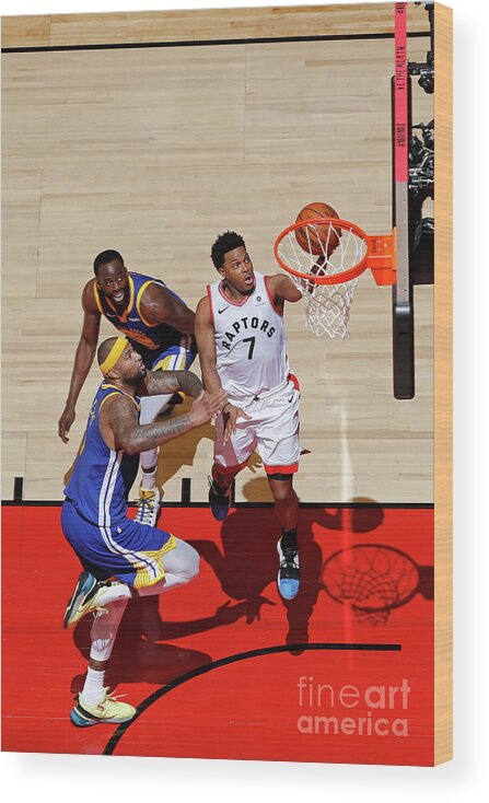 Kyle Lowry Wood Print featuring the photograph Kyle Lowry by Mark Blinch