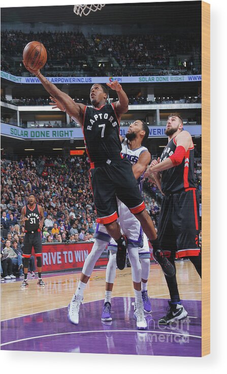 Kyle Lowry Wood Print featuring the photograph Kyle Lowry by Rocky Widner