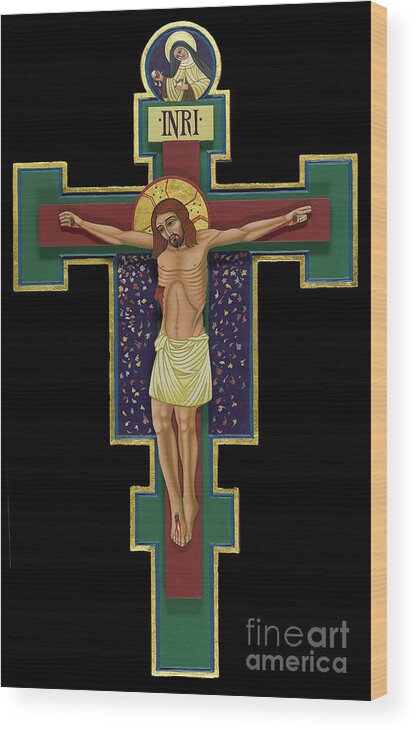 La Croix De St Therese Wood Print featuring the painting La Croix de St Therese by William Hart McNichols
