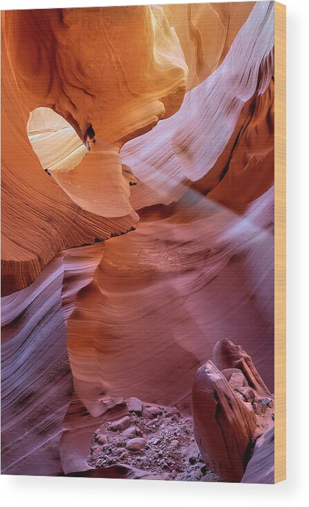 Antelope Canyon Wood Print featuring the photograph Light It Up by Dan McGeorge