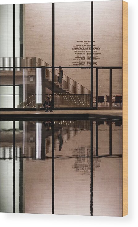 New York Wood Print featuring the photograph Lincoln Center #3 by Alberto Zanoni