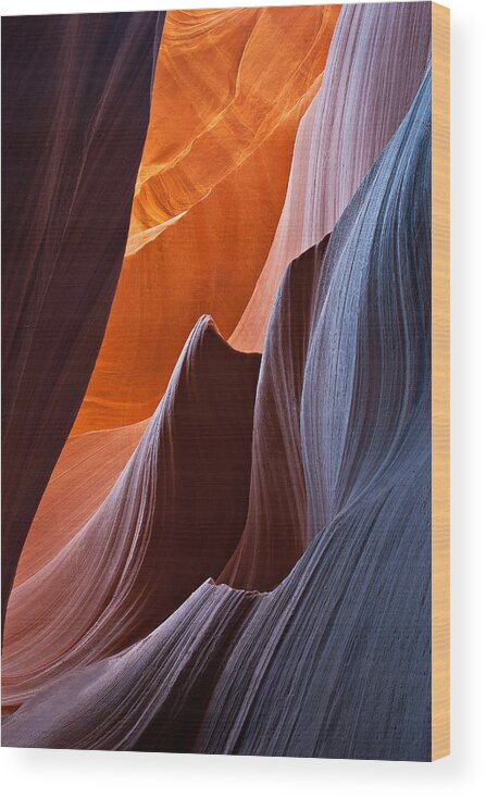 Antelope Canyon Wood Print featuring the photograph Little Wave by Peter Boehringer