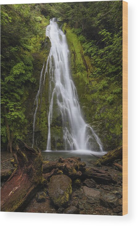 Washington State Wood Print featuring the photograph Madison Falls by James Marvin Phelps