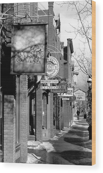 Breckenridge Wood Print featuring the photograph Main Street Breckenridge Colorado by Fiona Kennard
