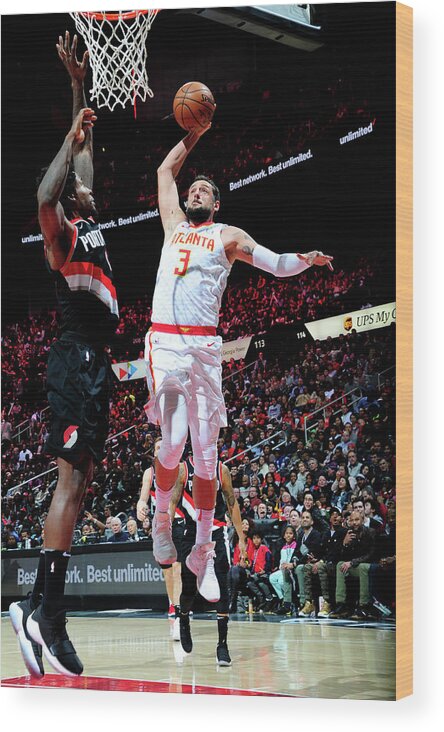 Atlanta Wood Print featuring the photograph Marco Belinelli by Scott Cunningham