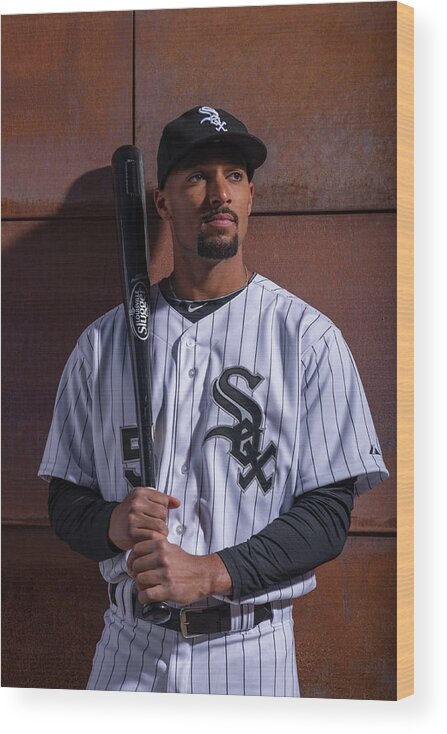 Media Day Wood Print featuring the photograph Marcus Semien by Rob Tringali