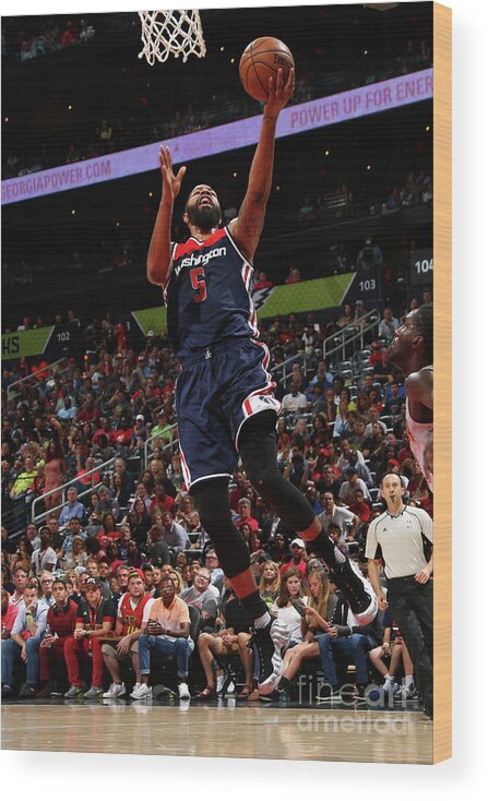 Atlanta Wood Print featuring the photograph Markieff Morris by Kevin Liles