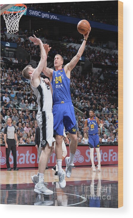 Playoffs Wood Print featuring the photograph Mason Plumlee by Mark Sobhani