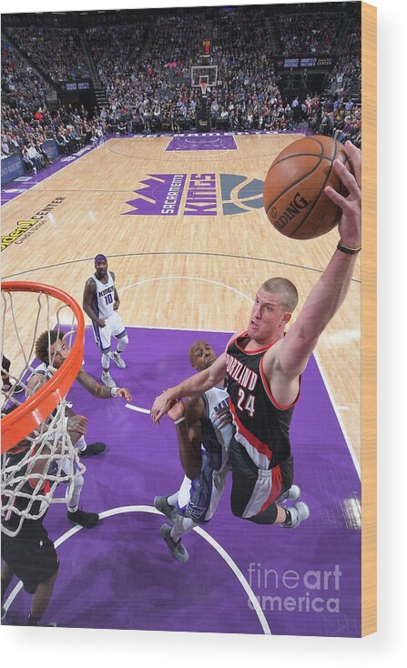 Mason Plumlee Wood Print featuring the photograph Mason Plumlee by Rocky Widner