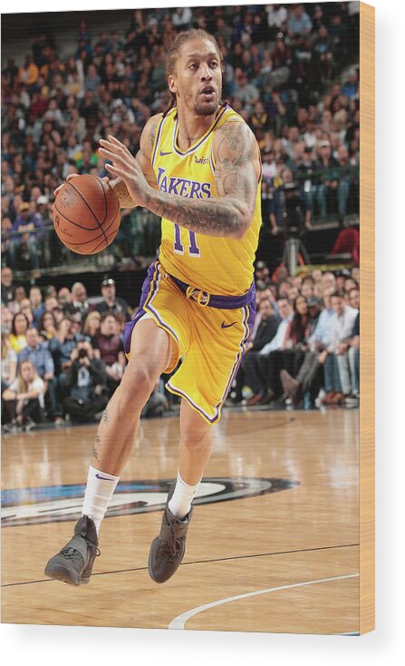 Michael Beasley Wood Print featuring the photograph Michael Beasley by Glenn James