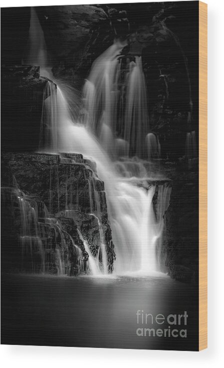 Mystic Wood Print featuring the photograph Mystic Waterfalls by Shelia Hunt