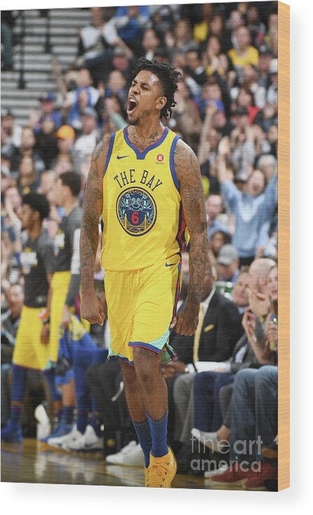 Nba Pro Basketball Wood Print featuring the photograph Nick Young by Garrett Ellwood