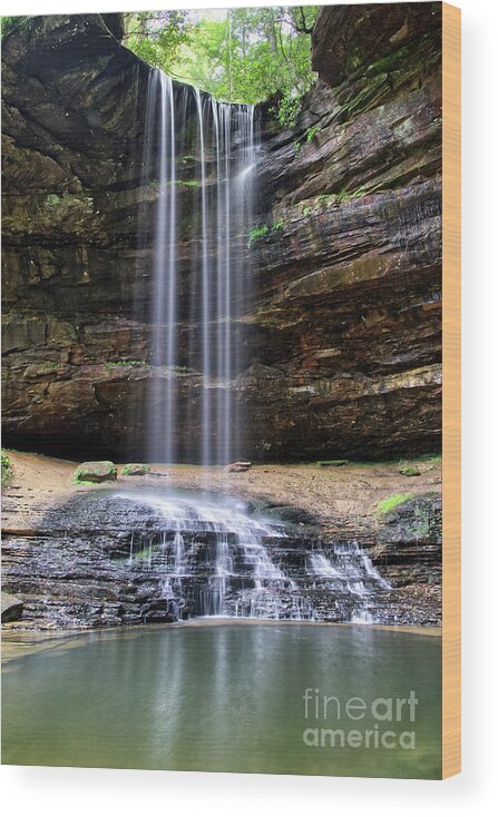 Northrup Falls Wood Print featuring the photograph Northrup Falls 28 by Phil Perkins