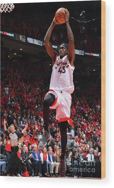 Pascal Siakam Wood Print featuring the photograph Pascal Siakam by Jesse D. Garrabrant