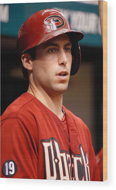 American League Baseball Wood Print featuring the photograph Paul Goldschmidt by J. Meric