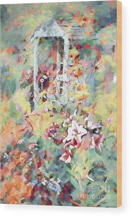 Garden Wood Print featuring the photograph Plant World Pastel Colours - 21 by Philip Preston