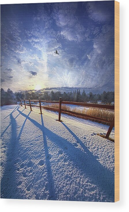 Beautiful Wood Print featuring the photograph Poetry of Peace by Phil Koch