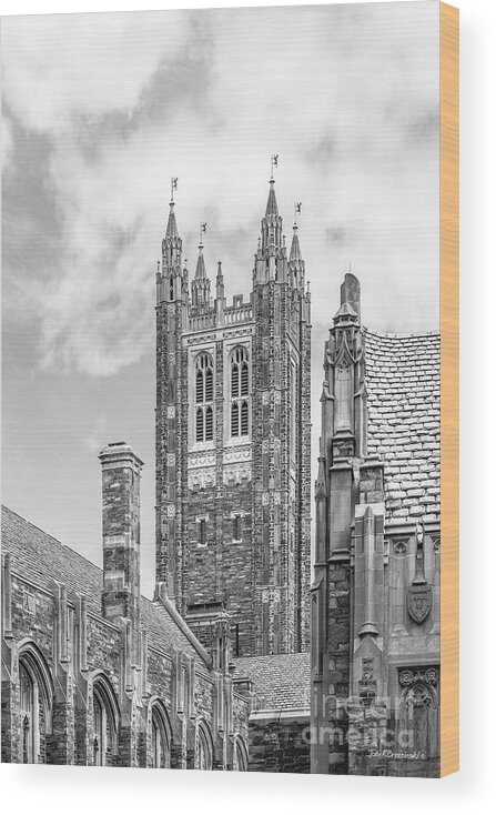 Princeton University Wood Print featuring the photograph Princeton University Rockefeller College by University Icons