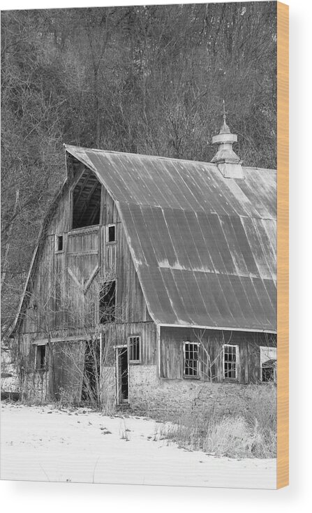 Barn Wood Print featuring the photograph Quaint Little Barn by Jan Day