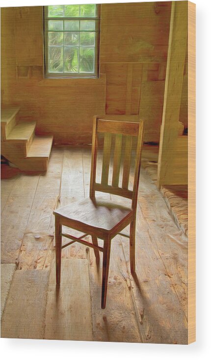 Chair Wood Print featuring the photograph Questionable Chair by George Robinson