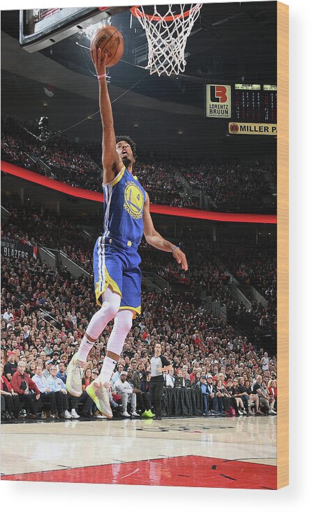 Nba Pro Basketball Wood Print featuring the photograph Quinn Cook by Andrew D. Bernstein