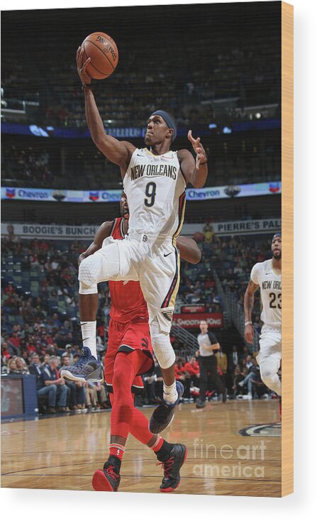 Smoothie King Center Wood Print featuring the photograph Rajon Rondo by Layne Murdoch Jr.