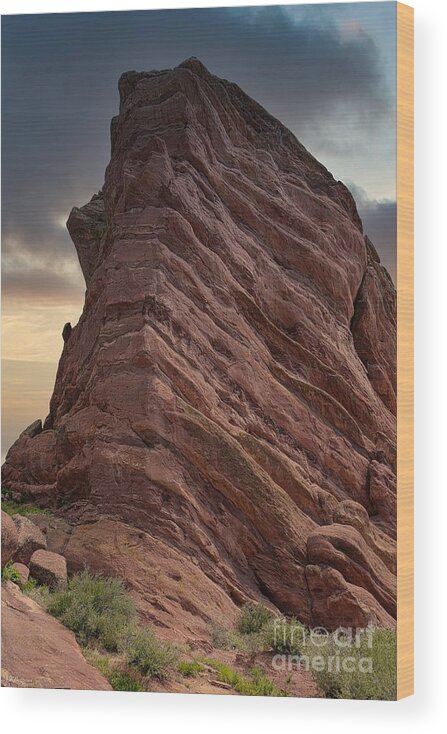 Red Rocks Wood Print featuring the photograph Red Rocks by Veronica Batterson