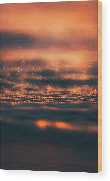 Seascape Wood Print featuring the photograph Rhythm of Water And Light by Sina Ritter