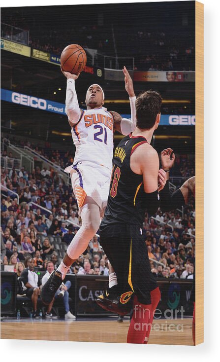 Richaun Holmes Wood Print featuring the photograph Richaun Holmes by Barry Gossage