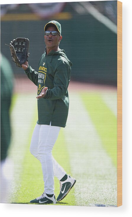 People Wood Print featuring the photograph Rickey Henderson by Jason O. Watson