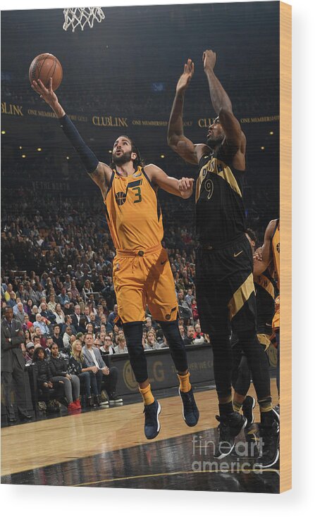 Nba Pro Basketball Wood Print featuring the photograph Ricky Rubio by Ron Turenne