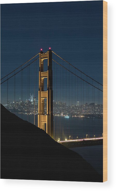 Golden Gate Bridge Wood Print featuring the photograph Rise Up by Gary Geddes