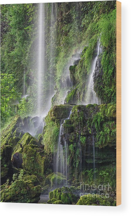 Waterfalls Wood Print featuring the photograph Rock Island State Park 26 by Phil Perkins