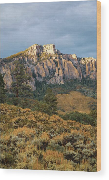 Mountain Wood Print featuring the photograph Rocky Mountain Dream by Go and Flow Photos