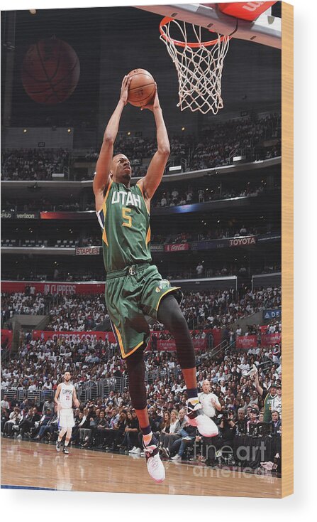 Rodney Hood Wood Print featuring the photograph Rodney Hood by Andrew D. Bernstein