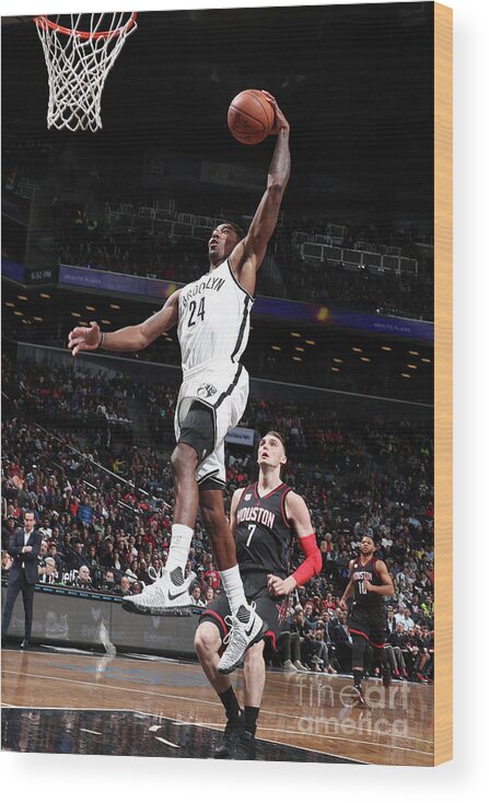 Nba Pro Basketball Wood Print featuring the photograph Rondae Hollis-jefferson by Nathaniel S. Butler