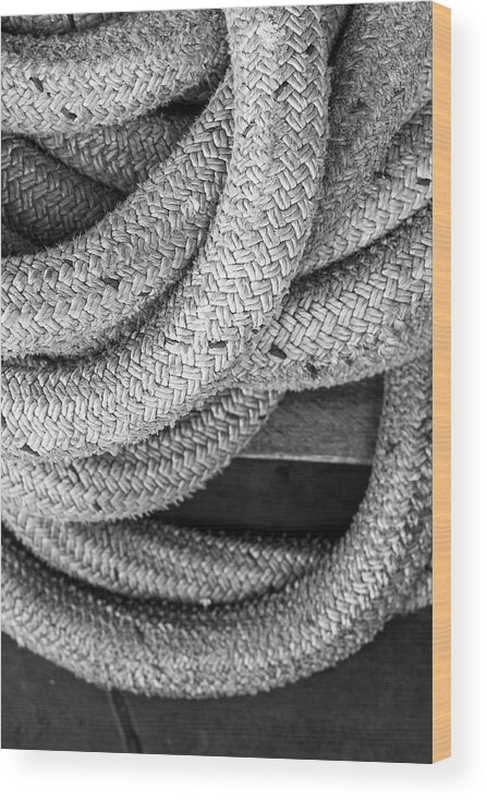 Rope Wood Print featuring the photograph Roped by Jim Whitley
