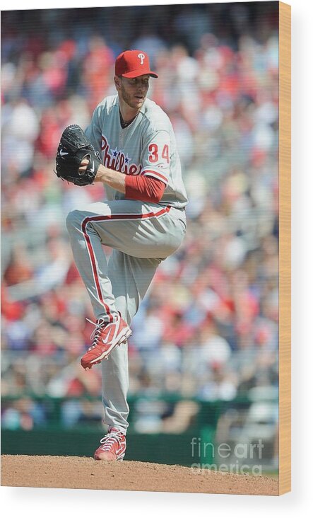 Baseball Pitcher Wood Print featuring the photograph Roy Halladay by G Fiume