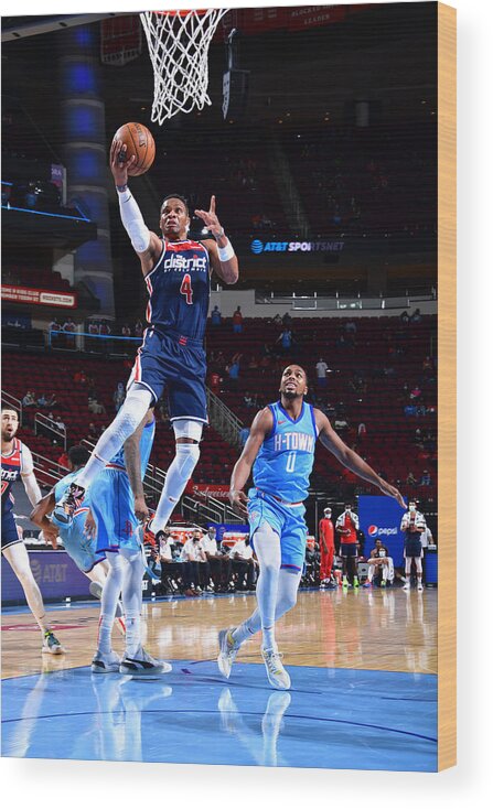 Russell Westbrook Wood Print featuring the photograph Russell Westbrook by Cato Cataldo