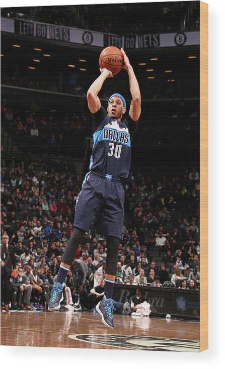Seth Curry Wood Print featuring the photograph Seth Curry by Nathaniel S. Butler