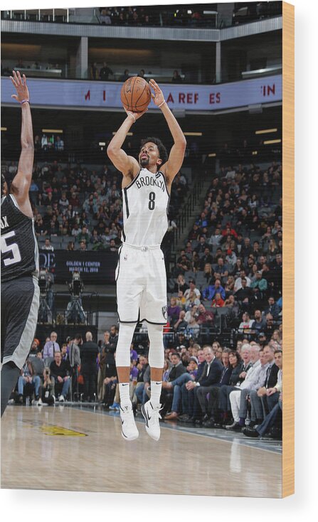 Nba Pro Basketball Wood Print featuring the photograph Spencer Dinwiddie by Rocky Widner